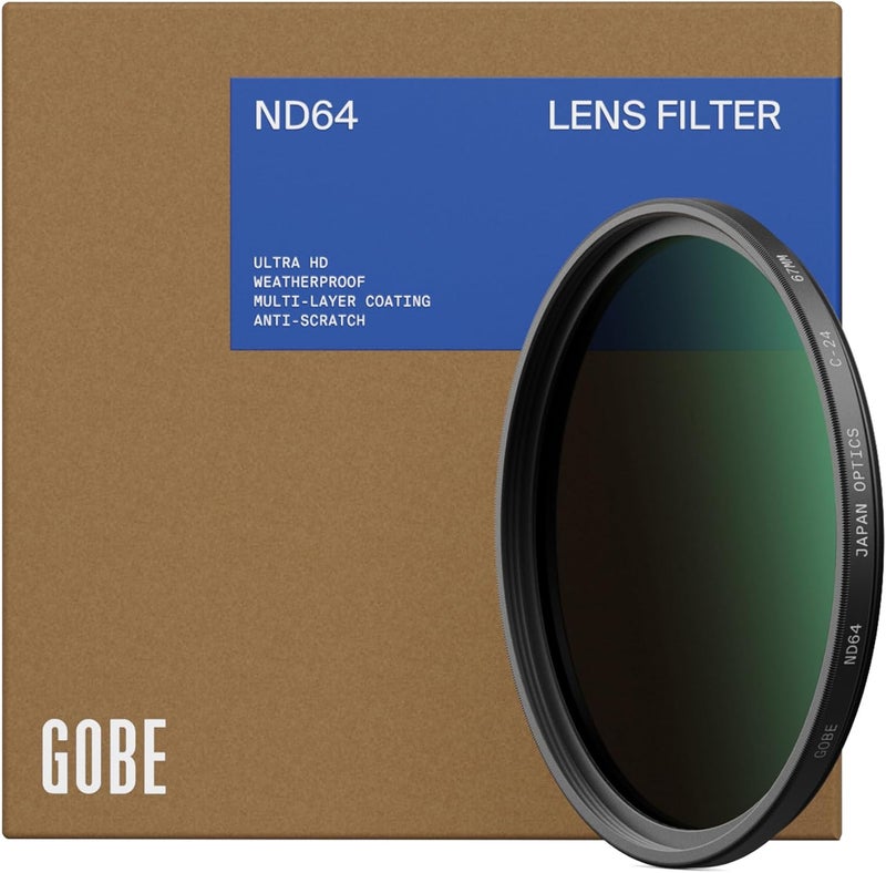 Go Be 62mm ND64 (6 Stop) ND Lens Filter - Image 1